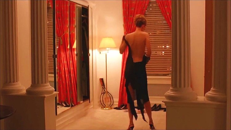 The opening shot of  Eyes Wide Shut  contains elements that feature prominently throughout the movie: Masonic symbols (the pillars and triangular curtain shape), mirrors, windows, lights, and women (1999)